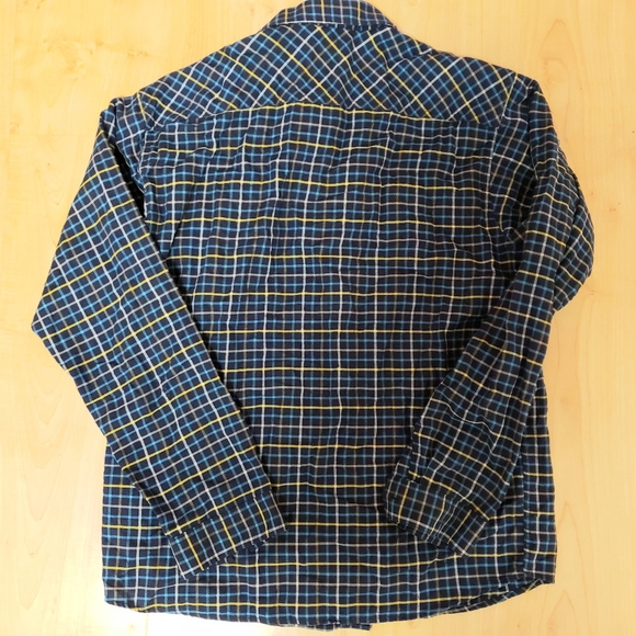 Patagonia Blue and Yellow Button Down Shirt - Picture 2 of 5